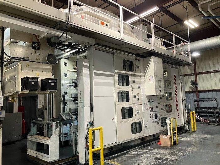 Used 57" WIDE PCMC INFINITY 10 COLOR PRINTING PRESS GEARLESS