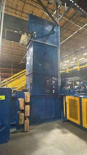 Used AMERICAN HORIZONTAL AUTO-TIE BALER MODEL DC6348-8T30 TWIN 30 HP MOTORS 