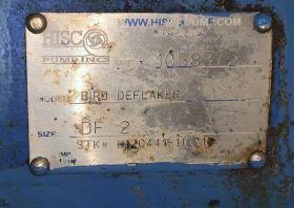 Used BIRD DF2 STAINLESS STEEL DEFLAKER