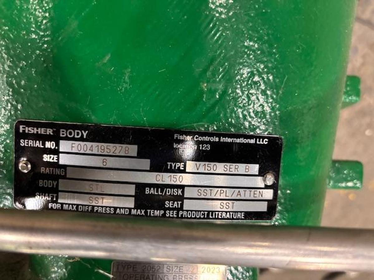 FISHER CONTROL VEE-BALL VALVE SIZE 6