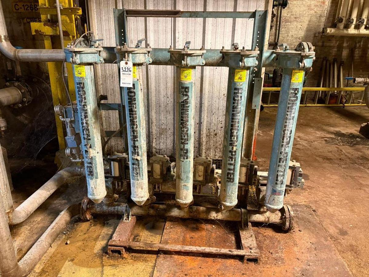 Used RONNINGEN-PETER WATER FILTER MODEL F-205-IBA BACKWASHING PRESSURE FILTER SYSTEM