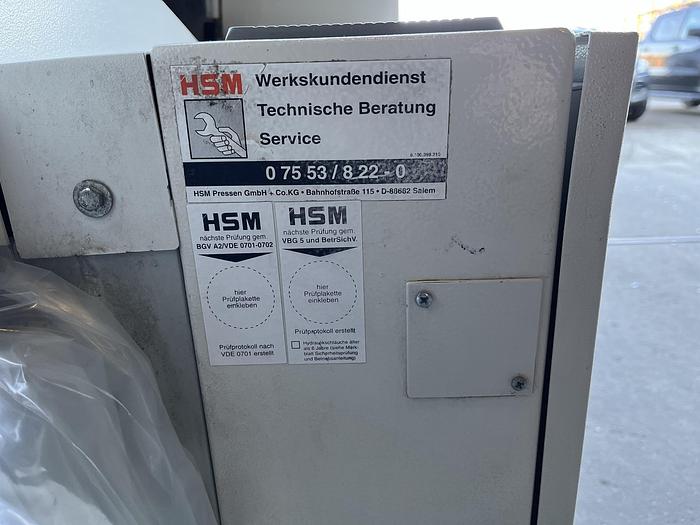 Used HSM FA 490.1 SHREDDER WITH BALER ATTACHMENT-PENDING