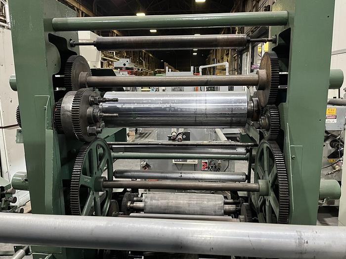 Used 22" WOLVERINE CUBLINE MODEL 21-1 INLINE FLEXO PRESS 1 COLOR