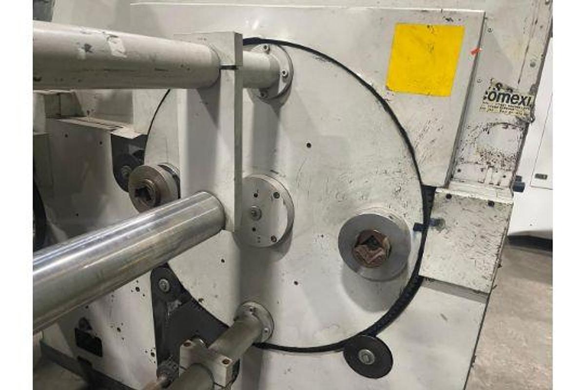 Used 58" WIDE COMEXI TURRET UNWIND WITH SPLICING 32" DIAMETER 