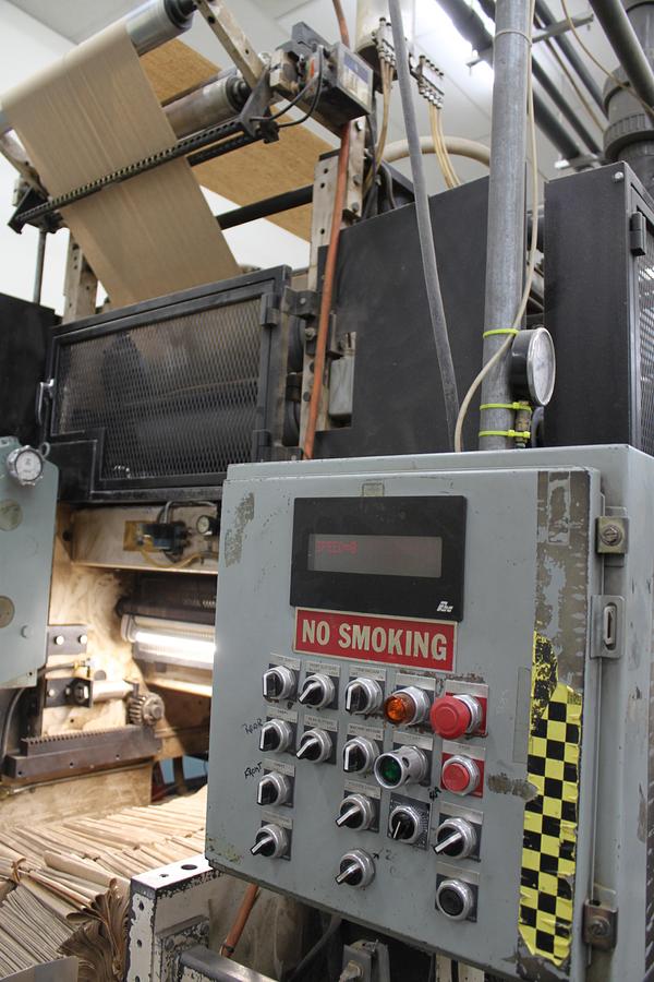 Used 37" WIDE GREENBAY ENGINEERING SINGLE FOLD DISPENCER TOWEL WITH BRETTING BANDER