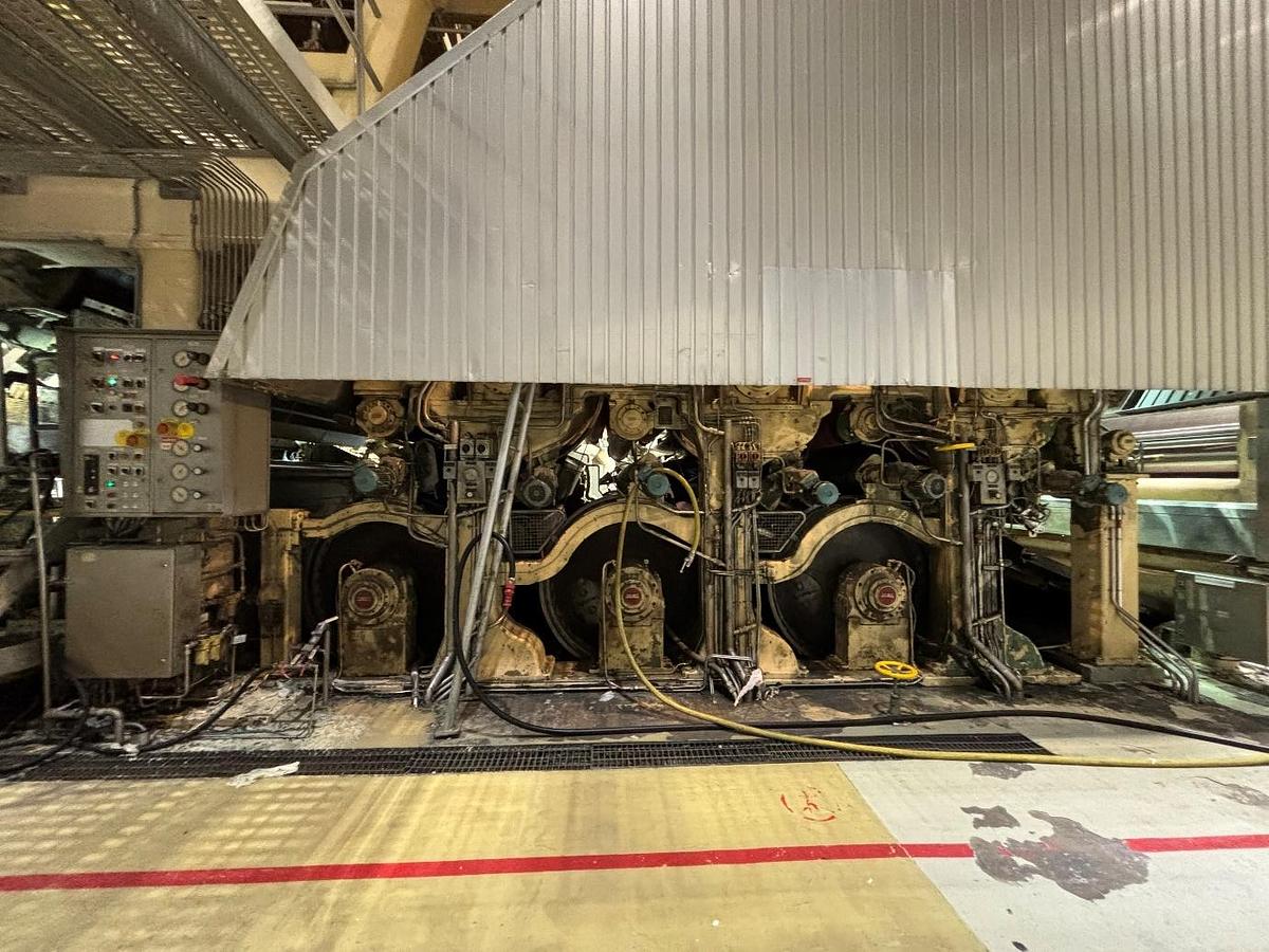 Used 140" (3550mm) VALMET TISSUE MACHINE TWIN WIRE 100 TPD