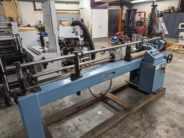 Used CORETECH MODEL CM 10 SEMI-AUTOMATIC CORE CUTTER WITH 3" AND 6" CHUCKS - PENDING LS
