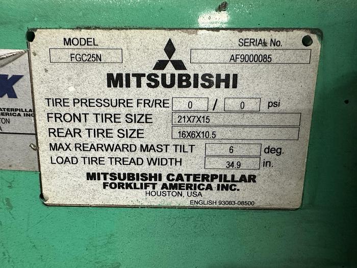 Used MITSUBISHI FGC25N