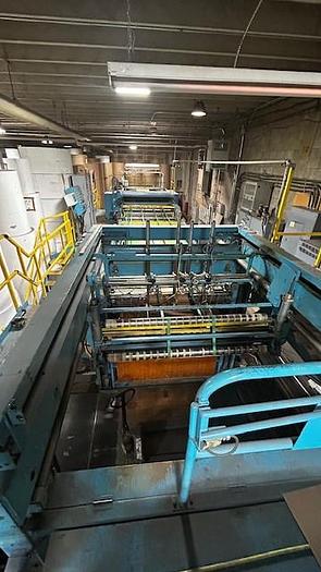 Used 65" WIDE JAGENBERG SYNCHRO 166 DUAL ROTARY SHEETER 2 BACKSTANDS
