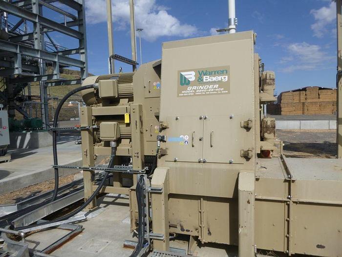 Used WARREN & BAERG MFG GRINDING AND METERING SYSTEM FOR STRAW RECYCLING