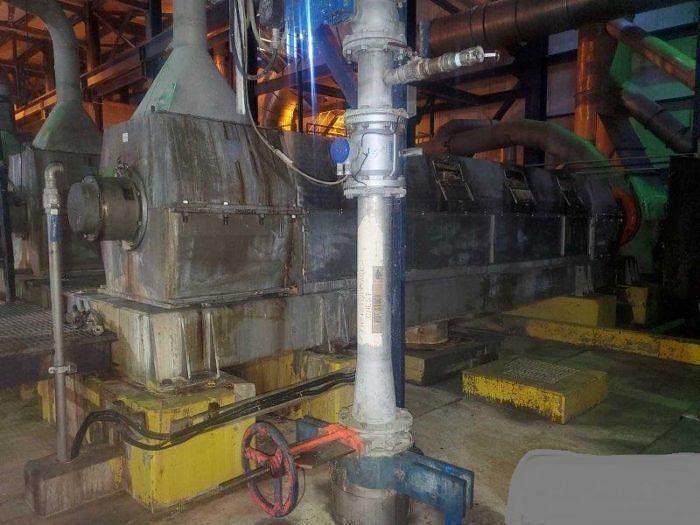 Used KVAERNER THUNE MDL. SP70SL DEWATERING SCREW PRESS 300 BDMT/D  S/S