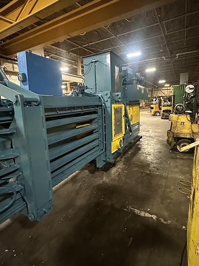 Used AMERICAN MODEL 12847 HORIZONTAL AUTO-TIE BALER WITH ALLEN BRADLEY CONTROLS 60 HP