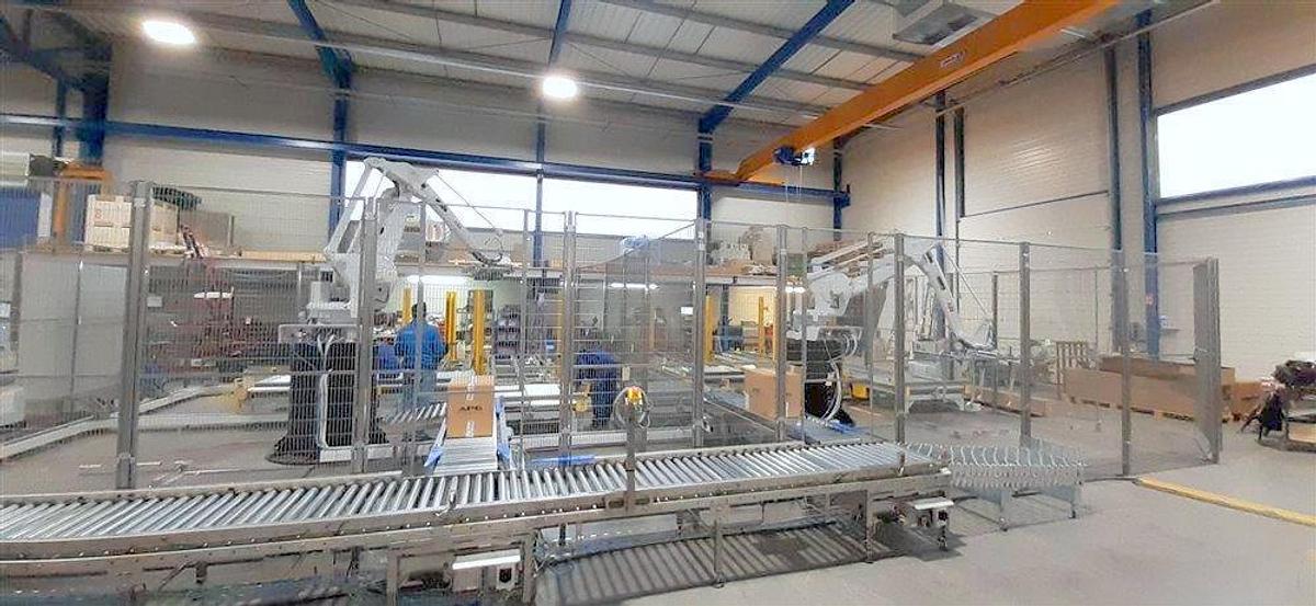 Used PATTYN HIGH-SPEED CASE ERECTING AND BAG INSERTING AUTOMATED PACKAGING SYSTEM