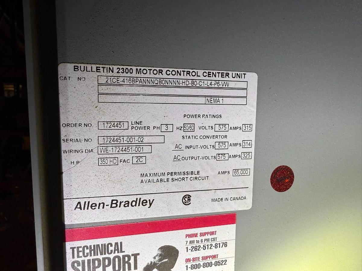 Used ATLAS COPCO GA160W AIR COMPRESSOR WITH ALLEN BRADLEY VFD