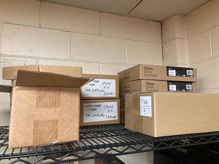 Used CONTENTS ON SHELVING SPARE IT GEAR