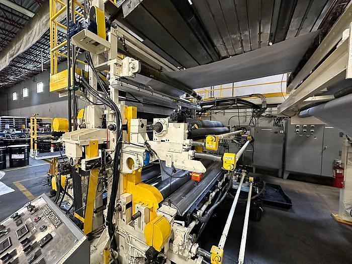 Used 88" WIDE WOLVERINE STACK PRESS 3 COLOR LARGE REPEAT