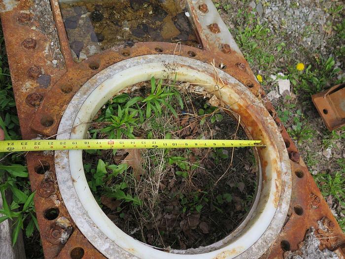 Used 20" PNEUMATIC KNIFE GATE VALVE