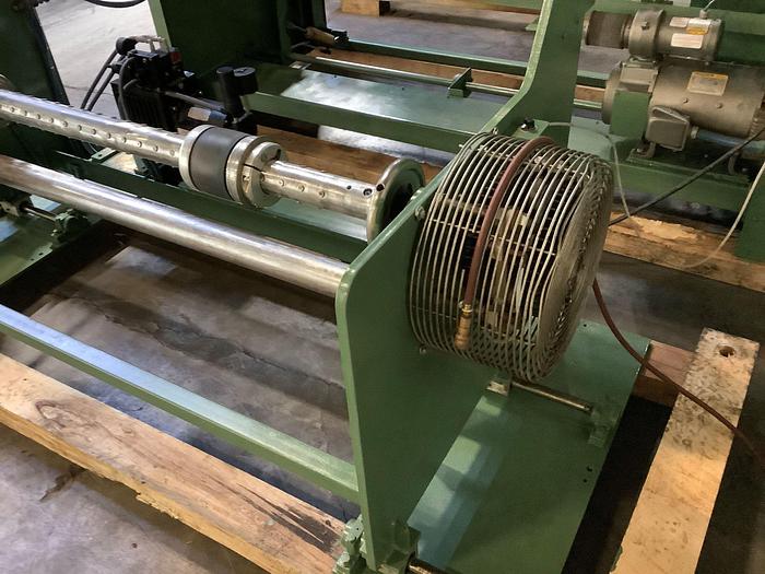 Used 62" WIDE SHAR MANUFACTURING CENTERWIND INSPECTION AND REWIND MACHINE