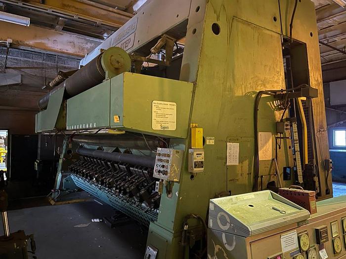 Used 169" JAGENBERG VARISTEP 65 TWO DRUM SLITTER REWINDER