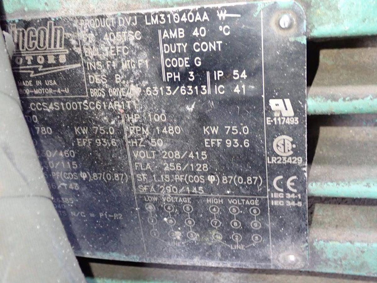 Used 63" GRANUTECH SATURN ROTO-GRIND MODEL M160H SINGLE SHAFT SHREDDER 200 HP 