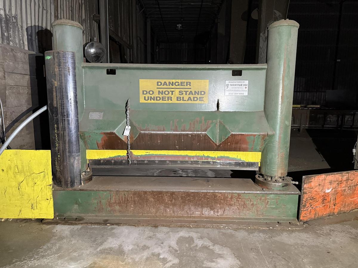 Used 88" WIDE TRENTFAB ROLL SPLITTER 60" DIAMETER