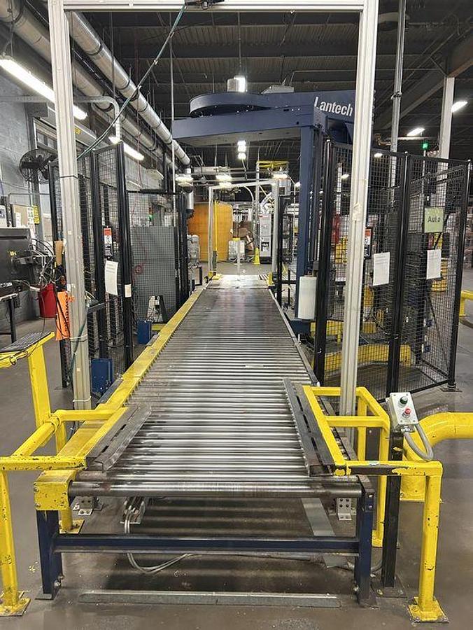 Used LANTECH AUTOMATIC PACKOUT LINE MODEL SLC-AUTO