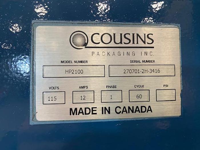 Used COUSINS MODEL HP2100 SEMI-AUTOMATIC PALLET WRAPPER-PENDING SALE NF