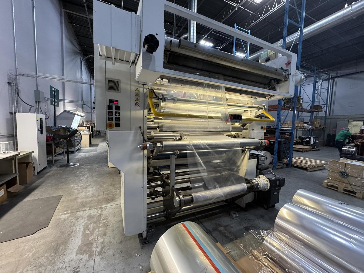Used 59" WIDE NORDMECCANICA SUPER SIMPLEX 1500 SOLVENTLESS LAMINATOR - MFG 2012