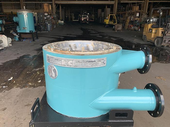 Used BLACK CLAWSON UV-100 PRESSURE SCREEN STAINLESS STEEL W/ MOTOR 2 OF 3