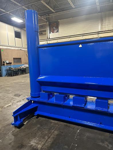 Used 84" WIDE BLACK CLAWSON HYDRAULIC PAPER ROLL SPLITTER 72" DIAMETER - PENDING JF