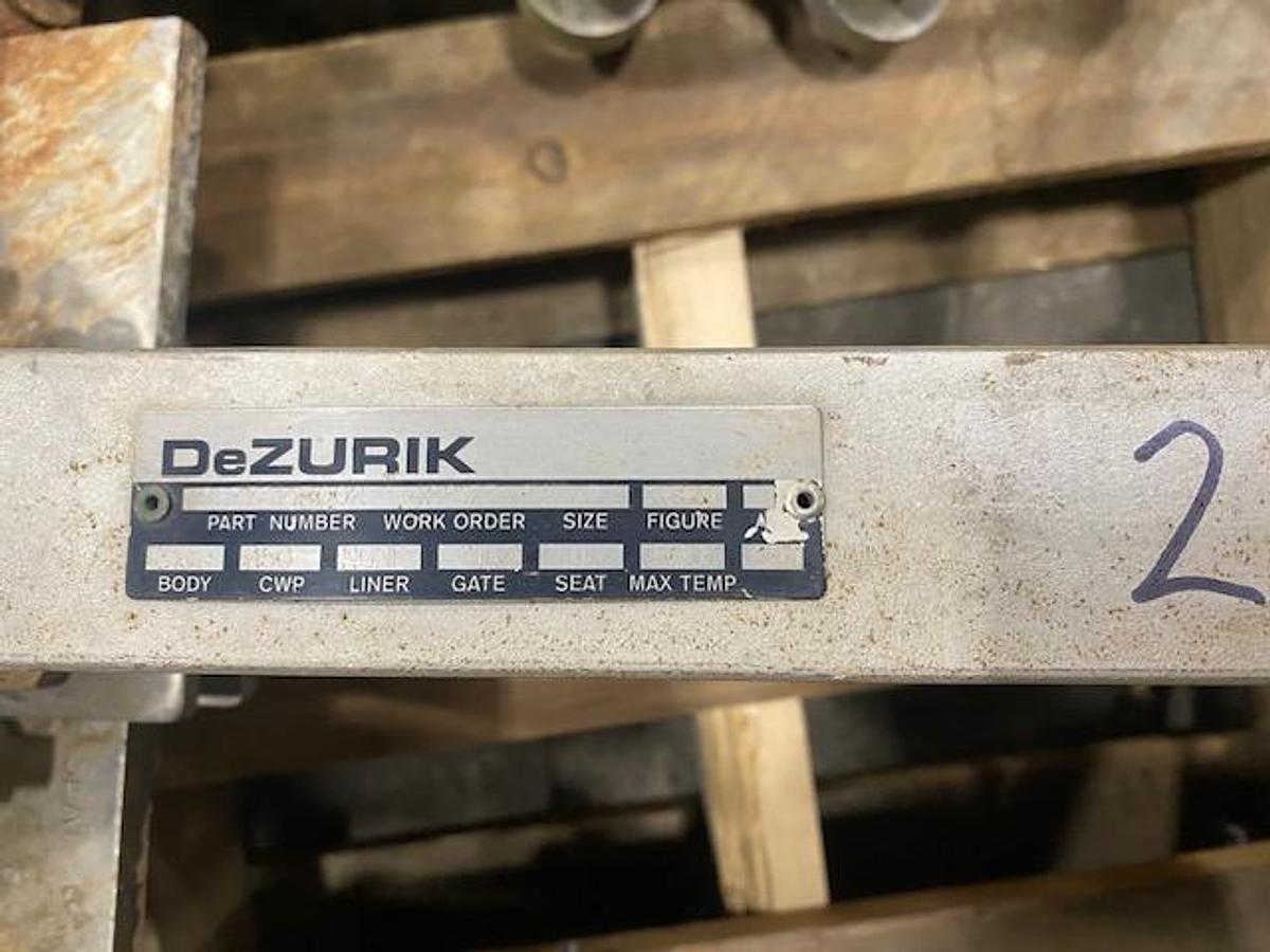 Used DEZURIK SIZE 10" SS MANUAL SLIDE GATE VALVES LOT OF (3)