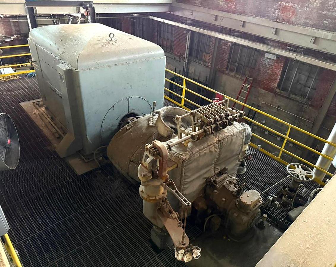 Used 3600KW-6250KVA GENERAL ELECTRIC STEAM TURNBINE MODEL NUMBER 139847