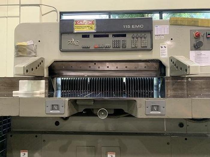 Used 45" POLAR 115 EMC GUILLOTINE CUTTER