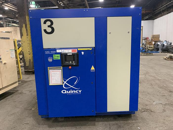 Used QUINCY MODEL QSI-1000 200 HP AIR COMPRESSOR MANUFACTURED 2017