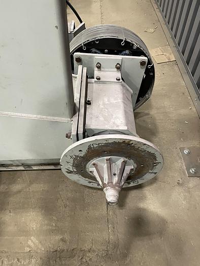 Used 97" POWELL SHAFTLESS FLOOR PICK UP UNWIND STAND 72" DIAMETER