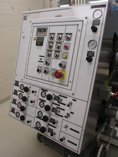 Used 36" WIDE REM (ASSOCIATED MACHINE DESIGN) MODEL 3250.17 DUPLEX SLITTER REWINDER