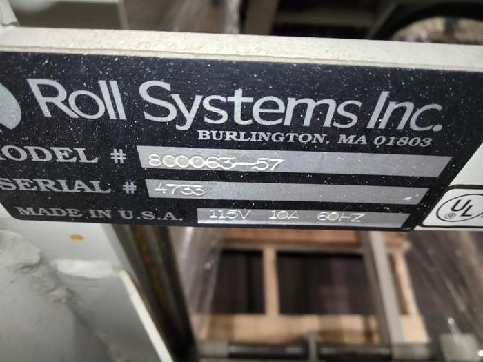 Used TECNAU LASERMAX ROLL SYSTEMS 800063-57 UNWINDER 50" MAX DIAMETER (1)-PENDING SALE