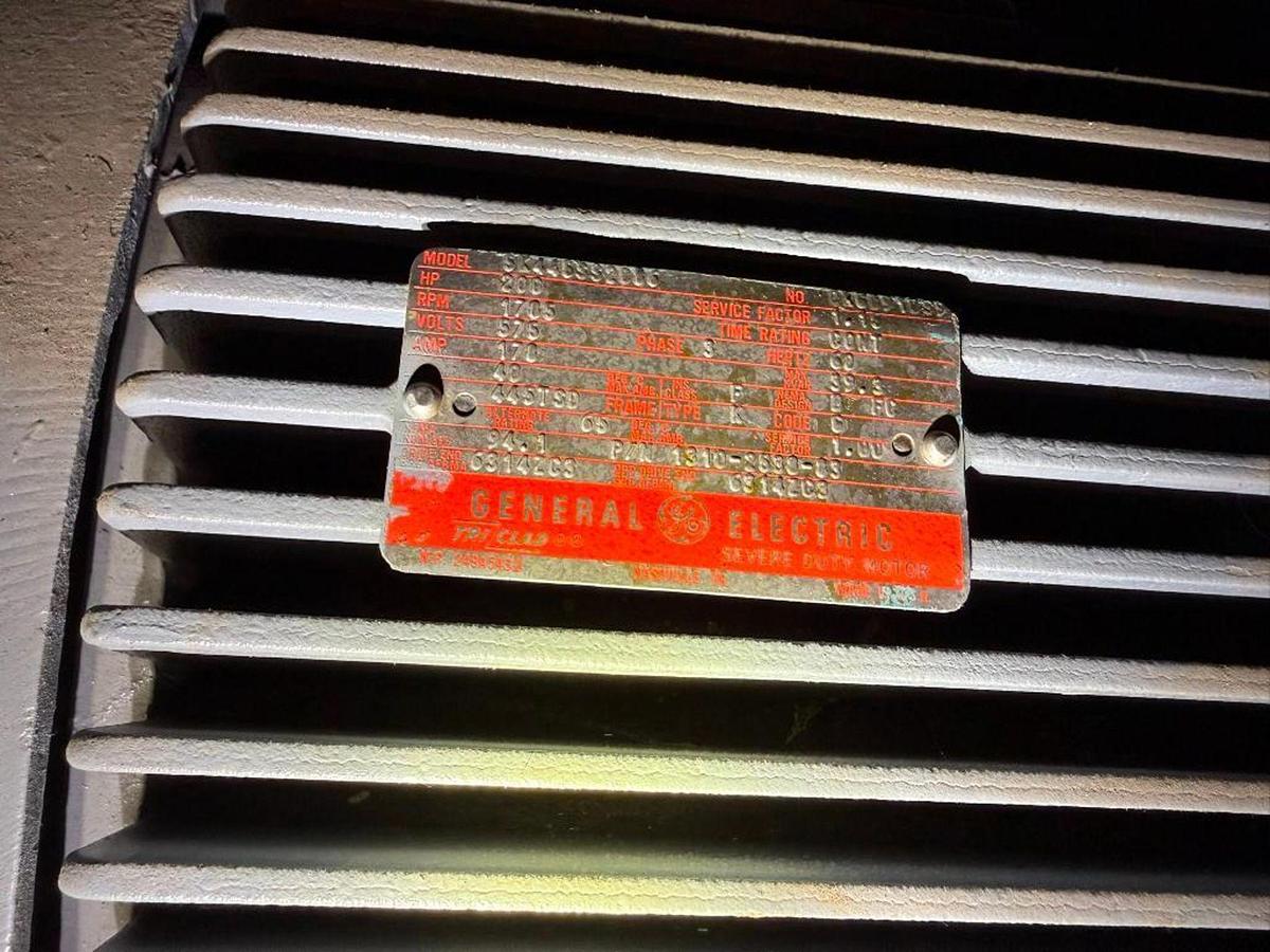 Used GE 200 HP 575V SEVERE DUTY MOTOR OVERHAULED/REWIND 2023