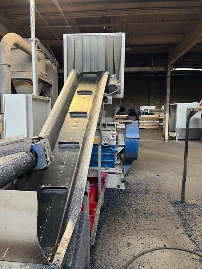 Used ZERMA COMPLETE PLASTICS RECYCLING SYSTEM MODLE ZSS 1000/1200