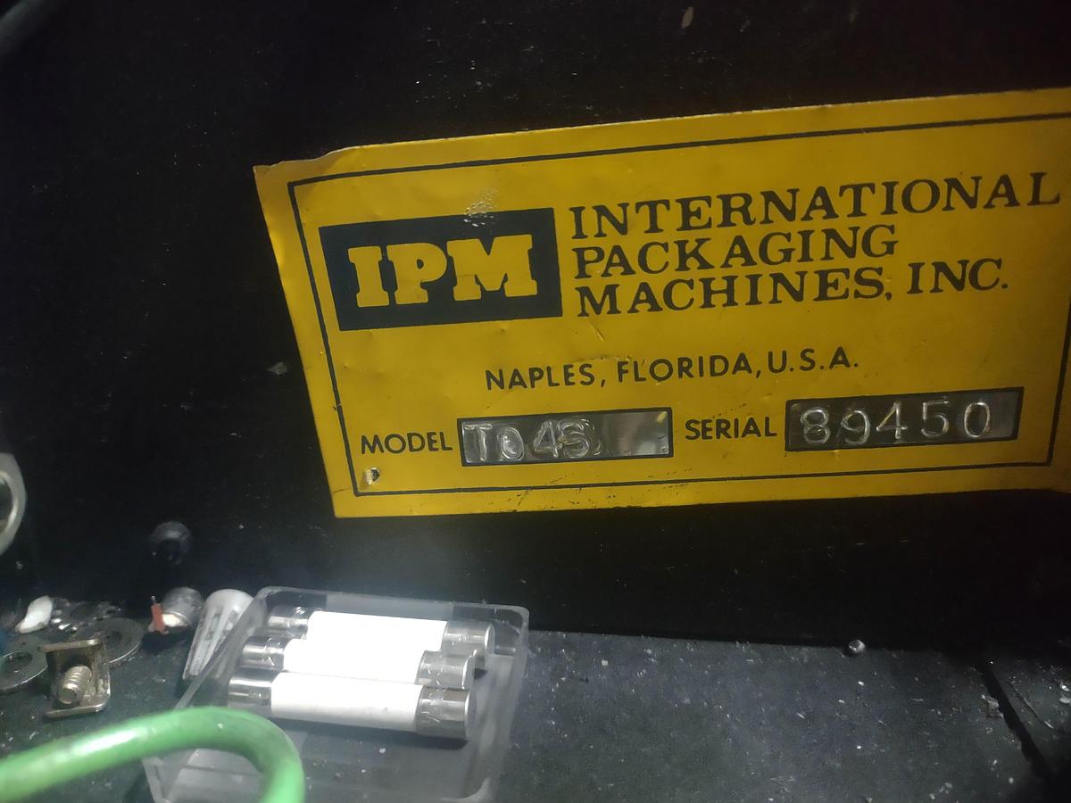 Used IINTERNATIONAL PACKAGING MACHINES MDL. TO4S PALLET WRAPPER