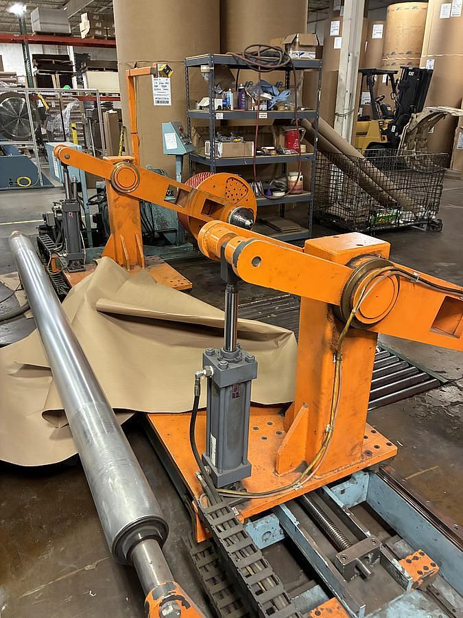 Used 72" WIDE SHANKS TURRETT COUNTER ROLL WINDER