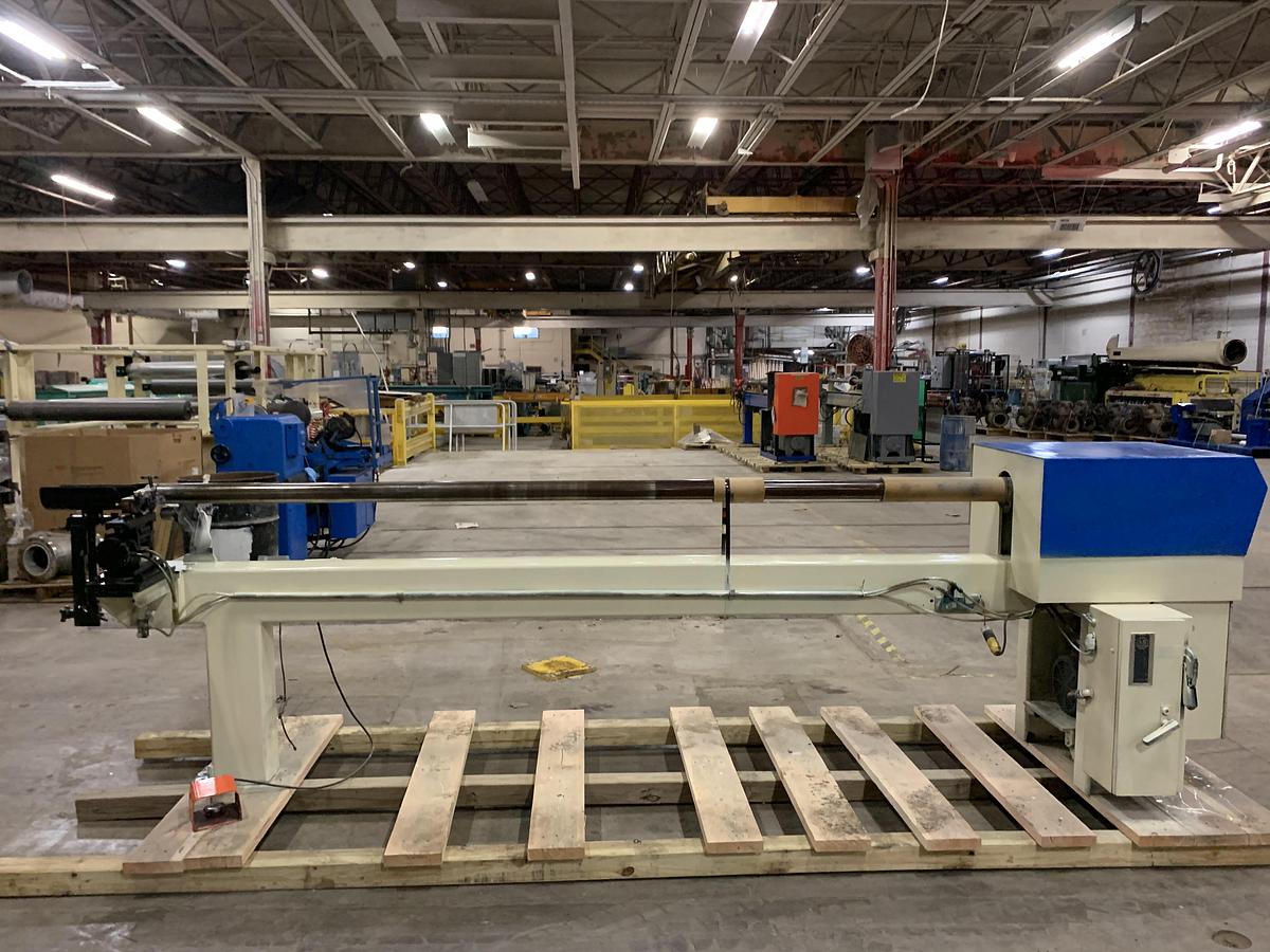 Used 120" WIDE AUTOMATIC CORE CUTTER FOR 3" CORES