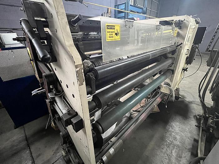 Used 65" WIDE DEACRO MODEL DA-653 DUPLEX CANTILEVERED SLITTER REWINDER
