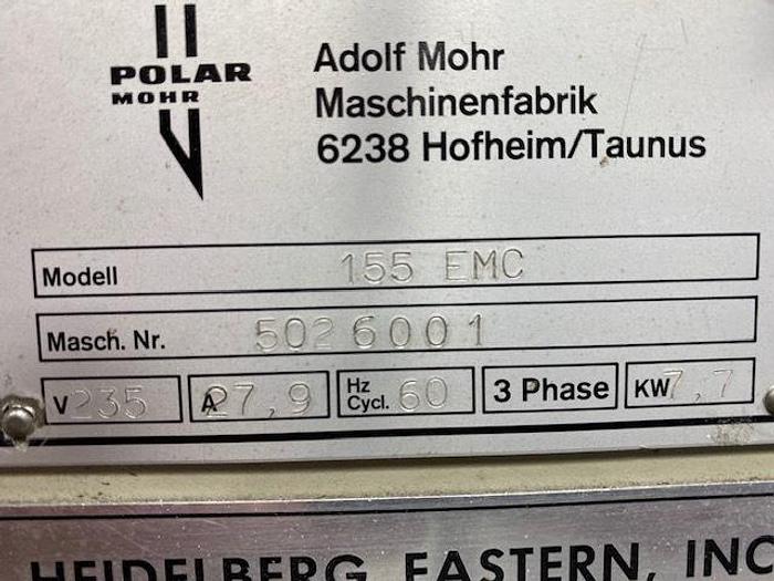 Used 60" WIDE POLAR MOHR MODEL 155 EMC GUILLOTINE CUTTER - PENDING ALS