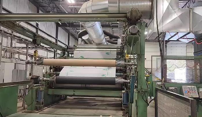 Used 135" WIDE PCMC 4 COLOR FLEXOGRAPHIC PRINTING PRESS ALLEN BRADLEY CONTROLS & SERVO UPGRADE 2013