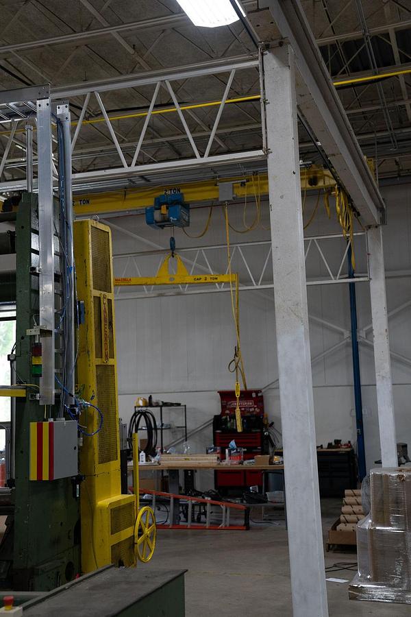 Used 72" CAMERON TWO DRUM SLITTER REWINDER MODEL 438 - 60" REWIND WITH A&F SHAFTLESS UNWIND STAND