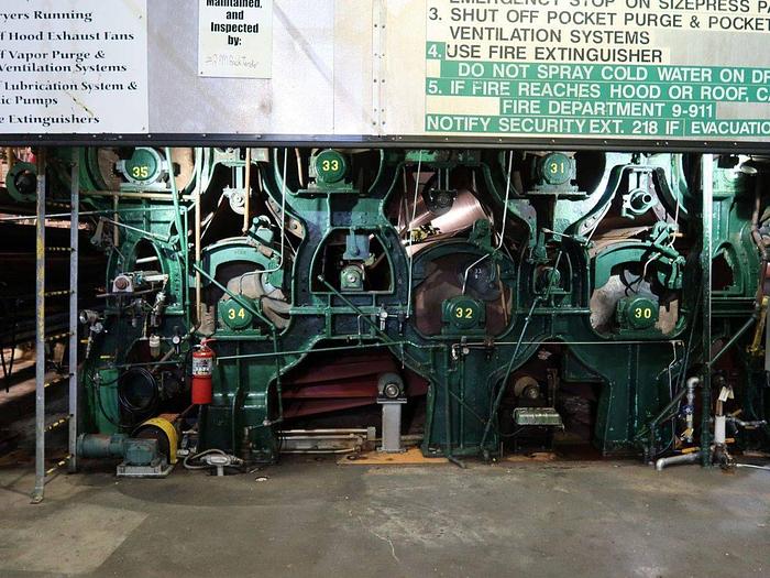 Used 132" FACE BELOIT SECOND DRYER SECTION