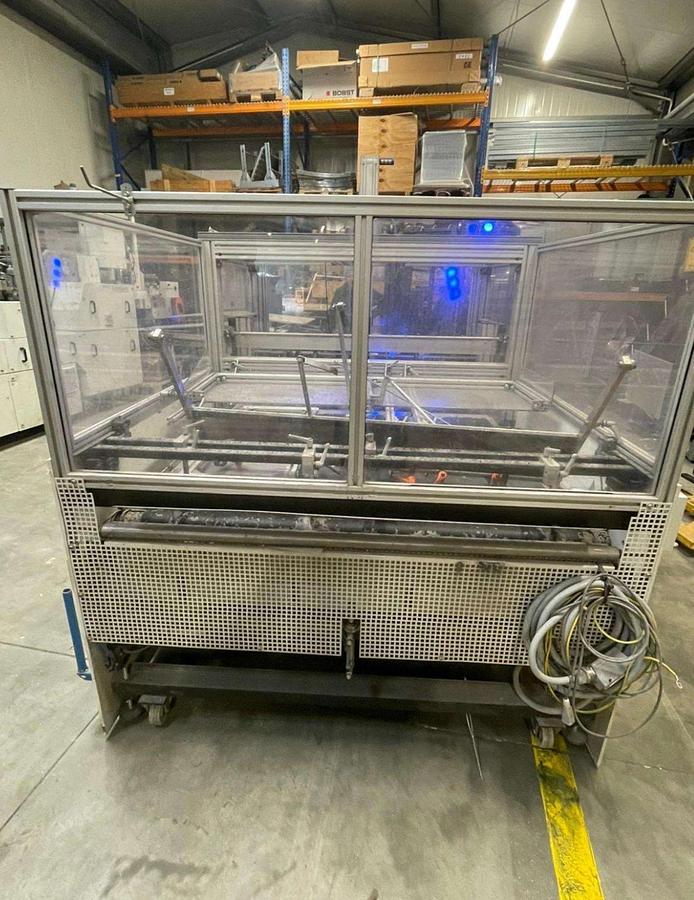 Used 20" WIDE KOHMANN WINDOW PATCHING MACHINE FOR CARDBOARD DUAL LANE - MFG 2015