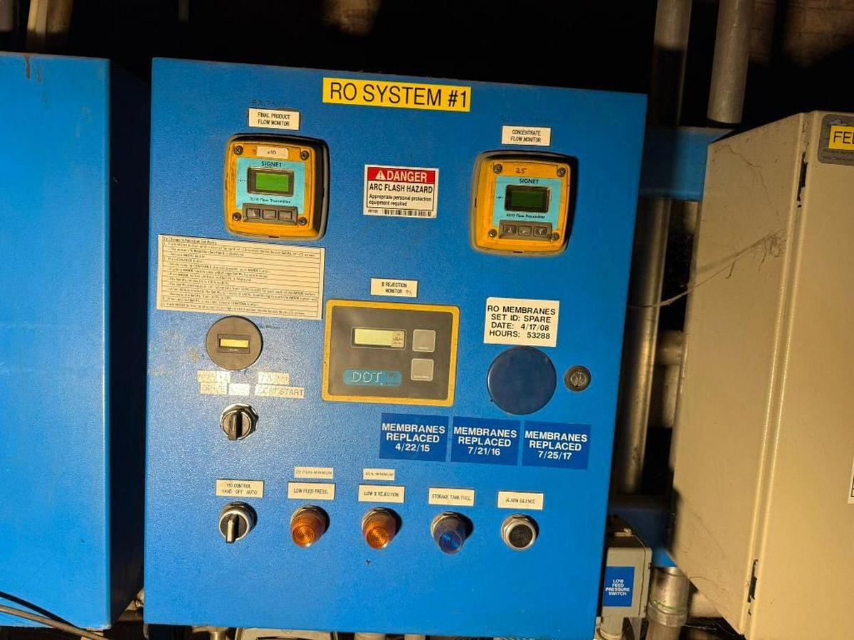 Used US FILTER REVERSE OSMOSIS WATER FILTER SYSTEM