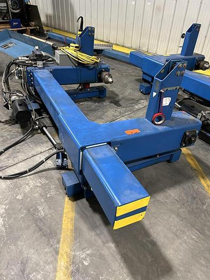 Used 48" WIDE POWELL EP JUNIOR UNWIND STAND SHAFTLESS FLOOR PICK UP 60" DIAMETER